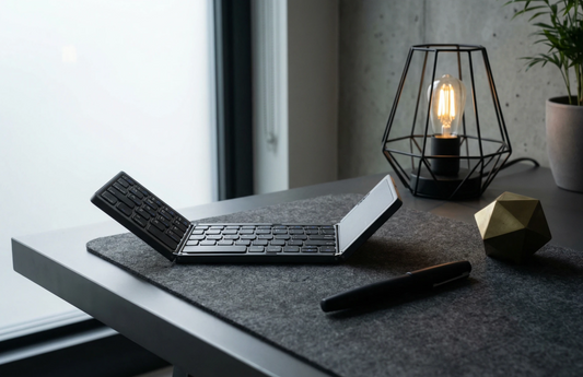 Three Folding Wireless Bluetooth Keyboard Touch Pad Mobile Phone Tablet Notebook Portable Folding Keyboard